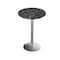 Holland Bar Stool Co 36 Tall OD214 St Steel Table Base w22 Dia foot and 32 Dia Black Marble Top, IndoorOutdoor OD214-2236SSODS32RBM - alternate 1
